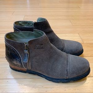 Sorel Ankle Boots in Brown and Black